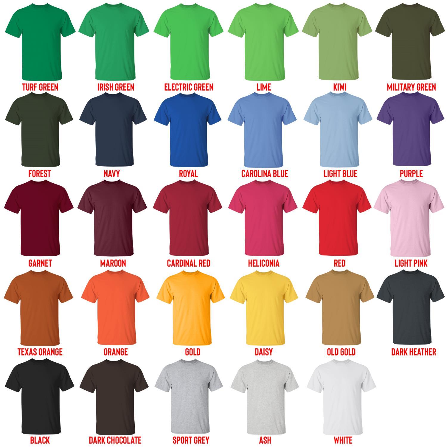 t shirt color chart - One Piece DE Store