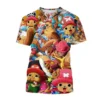 2023 Summer Hot Sale One Piece 3D Print T Shirt Japanese Anime Cute Cartoon Character Chopper 4 - One Piece DE Store