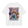 Anime One Piece T Shirts Oversized Vintage Washed Monkey D Luffy T shirt Retro Streetwear Manga 1 - One Piece DE Store