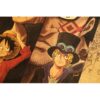 Anime One Piece Three Brothers White Beard Red Hair Dragon Kraft paper vintage poster bar cafe 3 - One Piece DE Store