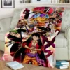 Fashionable Anime One P Piece flannel plush blanket living room bedroom sofa bed portable blanket picnic 12 - One Piece DE Store
