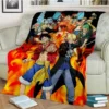 Fashionable Anime One P Piece flannel plush blanket living room bedroom sofa bed portable blanket picnic 15 - One Piece DE Store