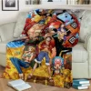 Fashionable Anime One P Piece flannel plush blanket living room bedroom sofa bed portable blanket picnic 18 - One Piece DE Store