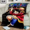 Fashionable Anime One P Piece flannel plush blanket living room bedroom sofa bed portable blanket picnic 25 - One Piece DE Store