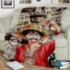 Fashionable Anime One P Piece flannel plush blanket living room bedroom sofa bed portable blanket picnic 7 - One Piece DE Store