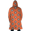 Jinbe Wano Country Arc OP AOP Hooded Cloak Coat BACK Mockup - One Piece DE Store