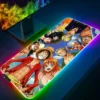 LED Light Mause Pad for Computer Mouse Pad Anime Desk Mat PC Gamer Cabinet For Office 15 - One Piece DE Store