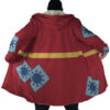 Monkey Luffy Wano Country Arc Demon Slayer Hooded Cloak Coat NO HOOD Mockup - One Piece DE Store