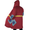 Monkey Luffy Wano Country Arc Demon Slayer Hooded Cloak Coat SIDE Mockup - One Piece DE Store