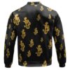 One Piece Belly Monetary Symbol Pattern Bomber Jacket Back - One Piece DE Store
