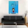 One Piece Chibi And Adult Straw Hat Luffy Blue 1pc Wall Art 1 - One Piece DE Store