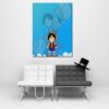 One Piece Chibi And Adult Straw Hat Luffy Blue 1pc Wall Art 2 - One Piece DE Store