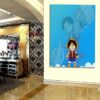 One Piece Chibi And Adult Straw Hat Luffy Blue 1pc Wall Art 3 - One Piece DE Store