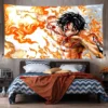 One Piece Edward Newgate Sanji Decorative Hanging Cloth Oversized Decorative Tapestry Bedside Background Wall Bedroom Decoration - One Piece DE Store