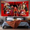 One Piece Edward Newgate Sanji Decorative Hanging Cloth Oversized Decorative Tapestry Bedside Background Wall Bedroom Decoration 7 - One Piece DE Store