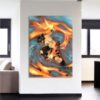 One Piece Fiery Ace Fire Fist Battle Fight 1pc Canvas Print 2 562x562 1 - One Piece DE Store