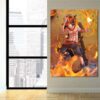One Piece Fire Fist Ace Fiery Blazing Hot Orange 1pc Canvas 3 - One Piece DE Store