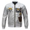 One Piece Luffy Cartoon Art Straw Hat Logo Bomber Jacket Front - One Piece DE Store
