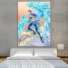 One Piece Marco The Phoenix Pirate Blue Portrait 1pc Canvas 1 - One Piece DE Store