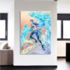 One Piece Marco The Phoenix Pirate Blue Portrait 1pc Canvas 2 - One Piece DE Store