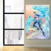 One Piece Marco The Phoenix Pirate Blue Portrait 1pc Canvas 3 - One Piece DE Store