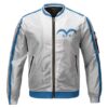 One Piece Marine Uniform Cosplay White Bomber Jacket Front - One Piece DE Store