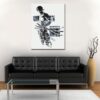 One Piece Pirate Roronoa Zoro Black And White 1pc Wall Art 1 - One Piece DE Store