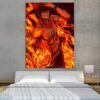 One Piece Portgas D Ace Fire Fist Power Orange 1pc Wall Art 1 - One Piece DE Store