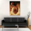 One Piece Portgas D Ace Flame Aura Portrait Orange 1pc Canvas 1 - One Piece DE Store