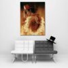 One Piece Portgas D Ace Flame Aura Portrait Orange 1pc Canvas 2 - One Piece DE Store