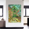 One Piece Roronoa Zoro Epic Asura God Green 1pc Canvas Print 2 - One Piece DE Store