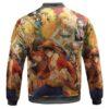 Stunning One Piece Pirate Characters Bomber Jacket Back - One Piece DE Store