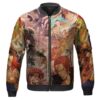 Stunning One Piece Pirate Characters Bomber Jacket Front - One Piece DE Store