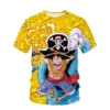 Summer New Animation One Piece Series Printed Boys and Girls Luffy 3D Fashion Fashion Style Casual 7 1 - One Piece DE Store