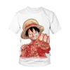 Summer New Animation One Piece Series Printed Boys and Girls Luffy 3D Fashion Fashion Style Casual 8 1 - One Piece DE Store