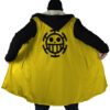 Trafalgar Law One Piece Hooded Cloak Coat NO HOOD Mockup - One Piece DE Store