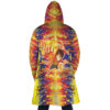 Trippy Luffy One Piece AOP Hooded Cloak Coat BACK Mockup - One Piece DE Store