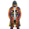 Trippy Luffy One Piece AOP Hooded Cloak Coat FRONT Mockup - One Piece DE Store