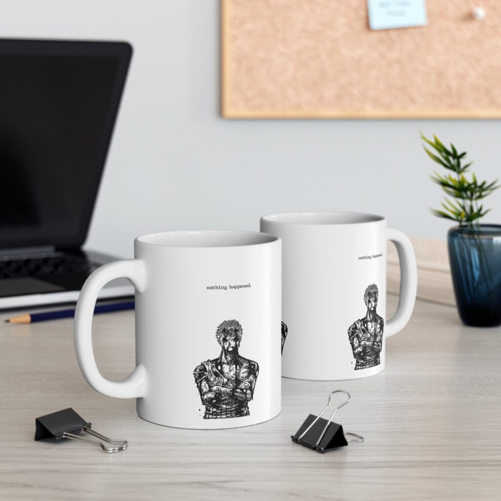 Nothing One Piece Happened Zoro Mug - Image 4