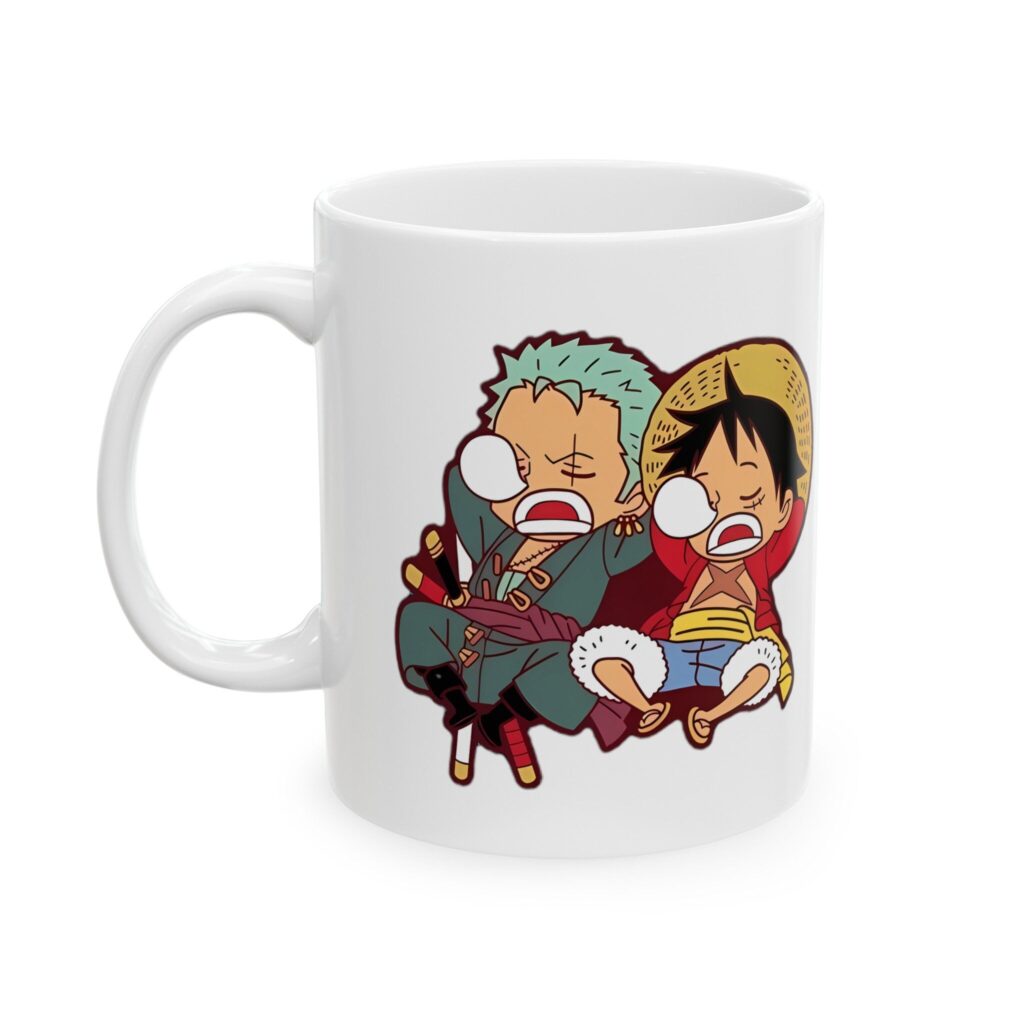 Zoro & Luffy Chibi One Piece Mug - Image 2