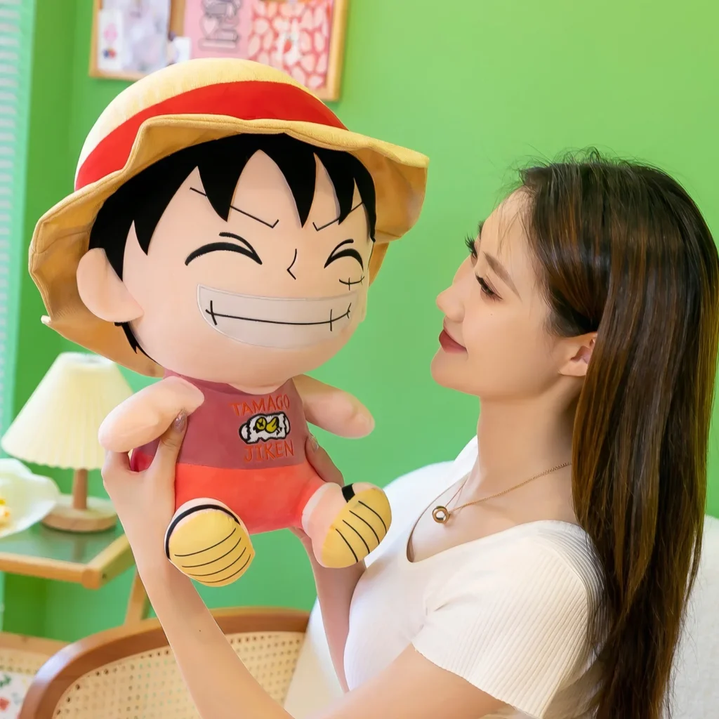 70cm Anime One Piece Monkey D Luffy Plush Toy - Image 2