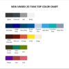 tank top color chart - One Piece DE Store