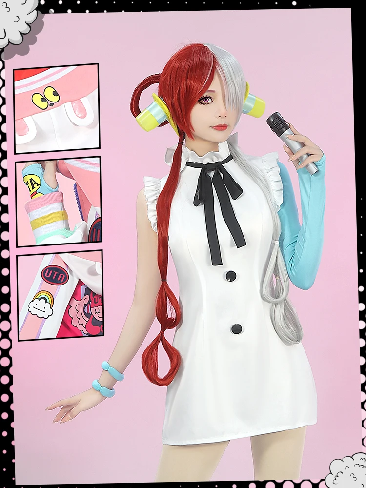 One Piece UTA Cosplay Costume Fashion Sweet Uniform - Image 3