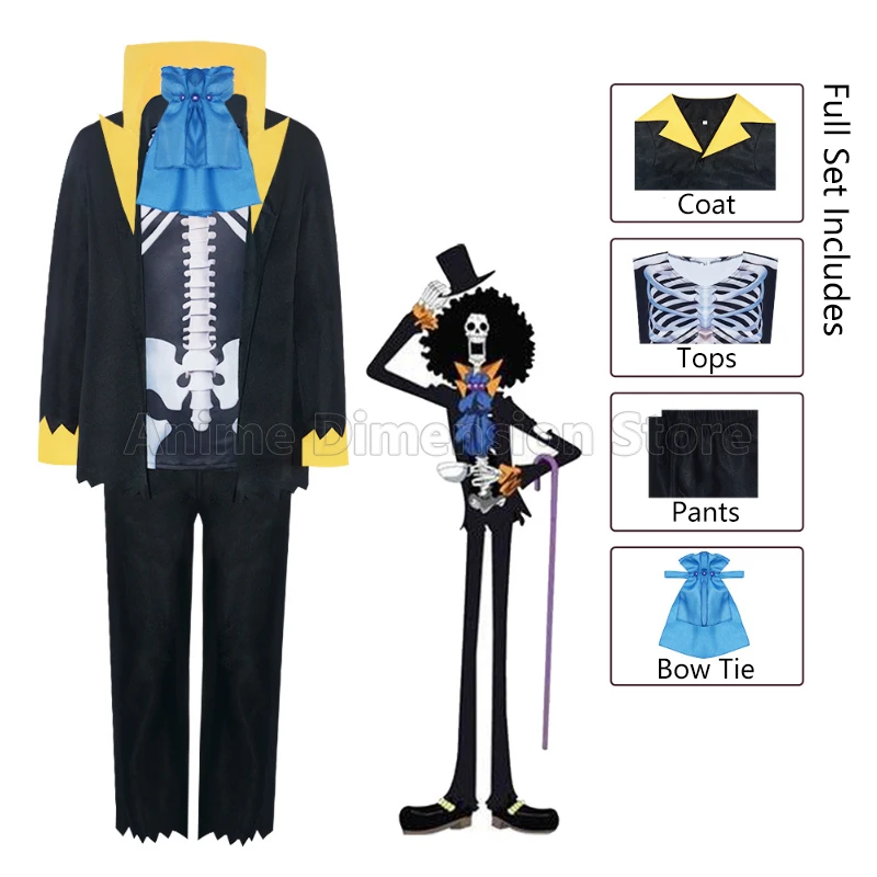 Brook Cosplay Costumes Uniform