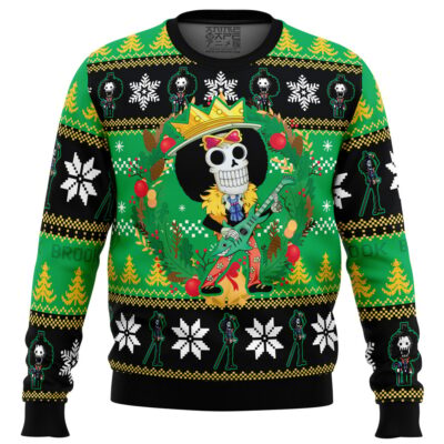 Christmas Brook One Piece men sweatshirt FRONT mockup - One Piece DE Store