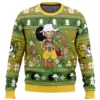 Christmas Usopp One Piece men sweatshirt FRONT mockup - One Piece DE Store