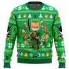 Christmas Zoro One Piece men sweatshirt FRONT mockup - One Piece DE Store
