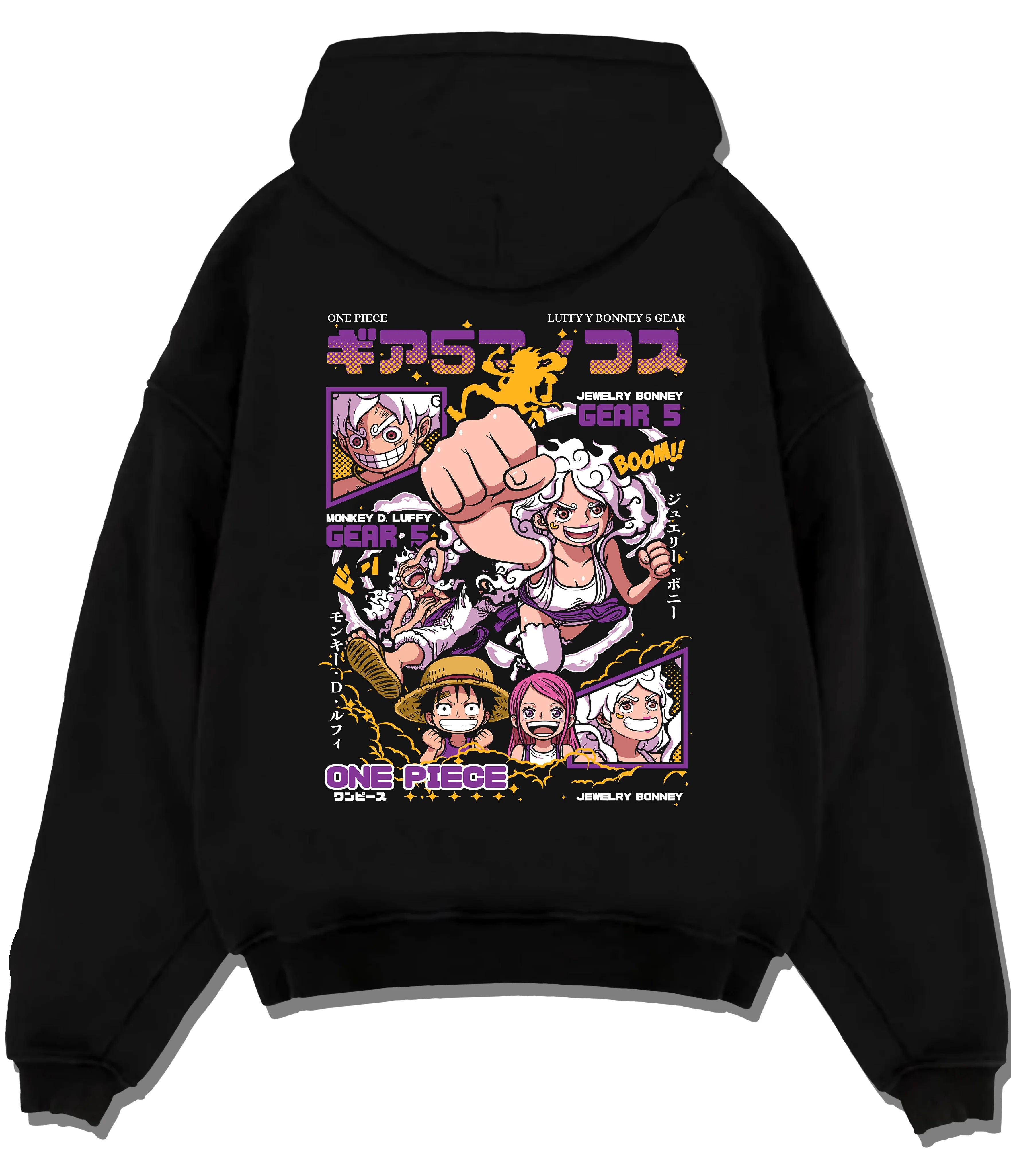 Monkey D Luffy Hoodie One Piece Y Gear 5 & Jewelry Graphic