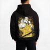 KIZARU B.black hoodie male back view - One Piece DE Store