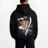 KOZUKI B.black hoodie male back view - One Piece DE Store